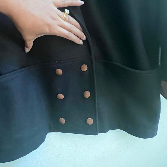 La Redoute Double Breasted Wool Blend Blazer Women's Jacket 38/40 Made in France - Picture 3 of 9